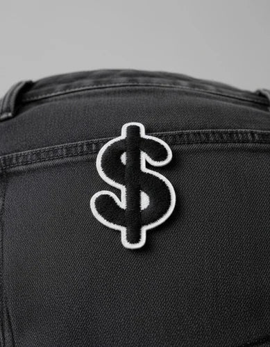 Parche Camiseta Símbolo Dólar