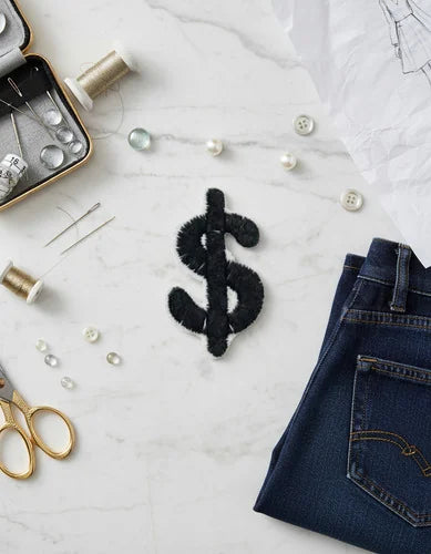 Parche Camiseta Símbolo Dólar