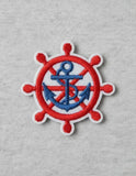Parche Camiseta Timón Ancla Marino