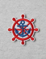 Parche Camiseta Timón Ancla Marino