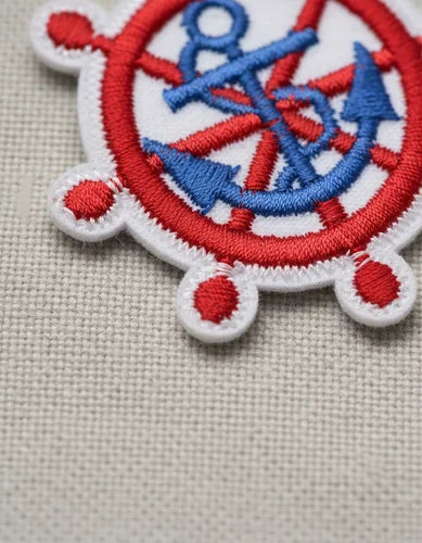 Parche Camiseta Timón Ancla Marino