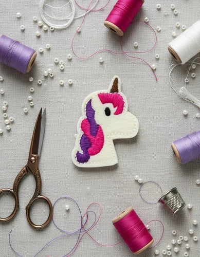 Parche Camiseta Unicornio Melenita Fucsia