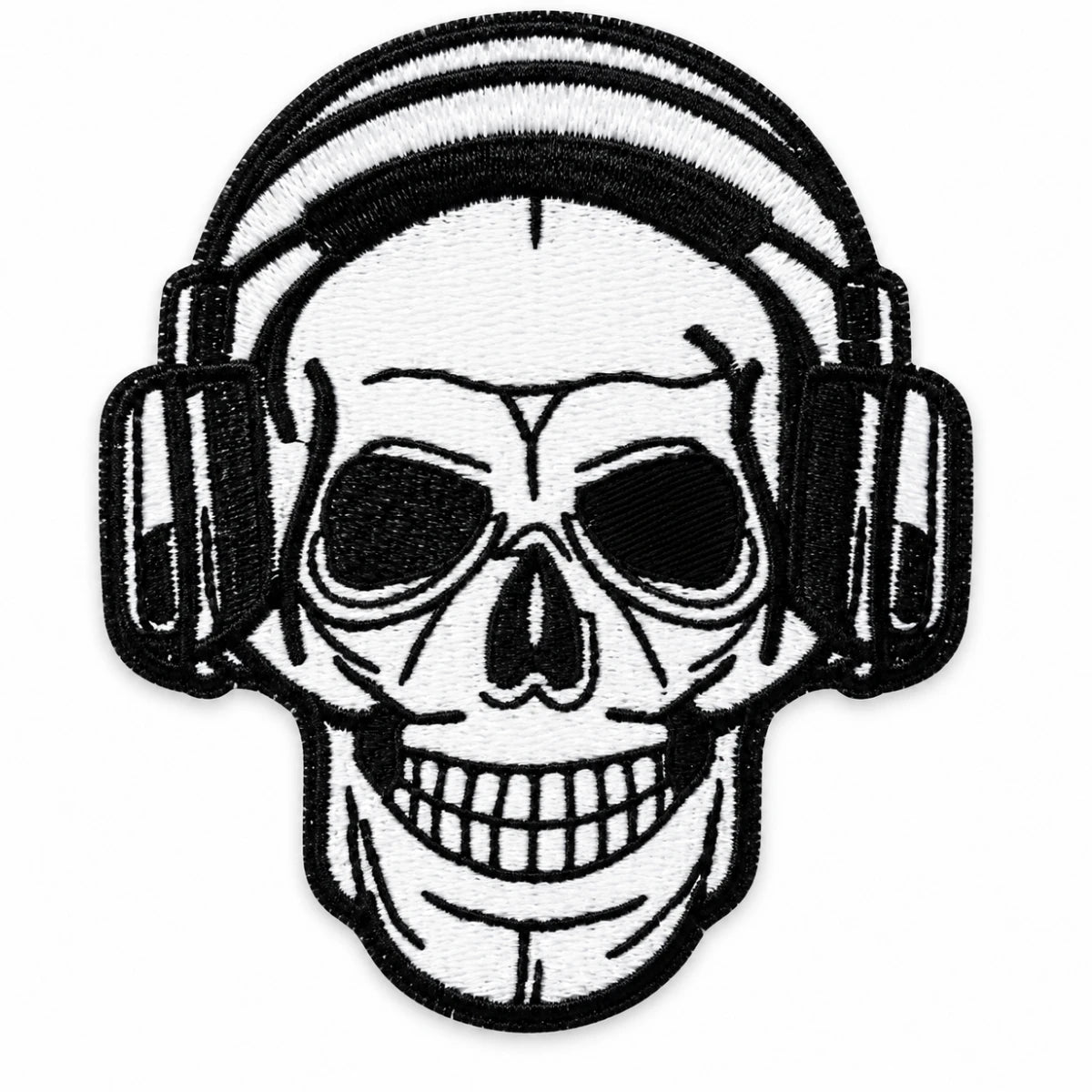 Parche Grande Camiseta Calavera con Audífonos