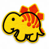 Parche Grande Camiseta Dinosaurio Estegosaurio Amarillo
