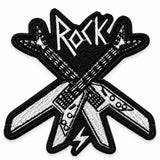 Parche Grande Camiseta Rock Guitarras Eléctricas Cruzadas