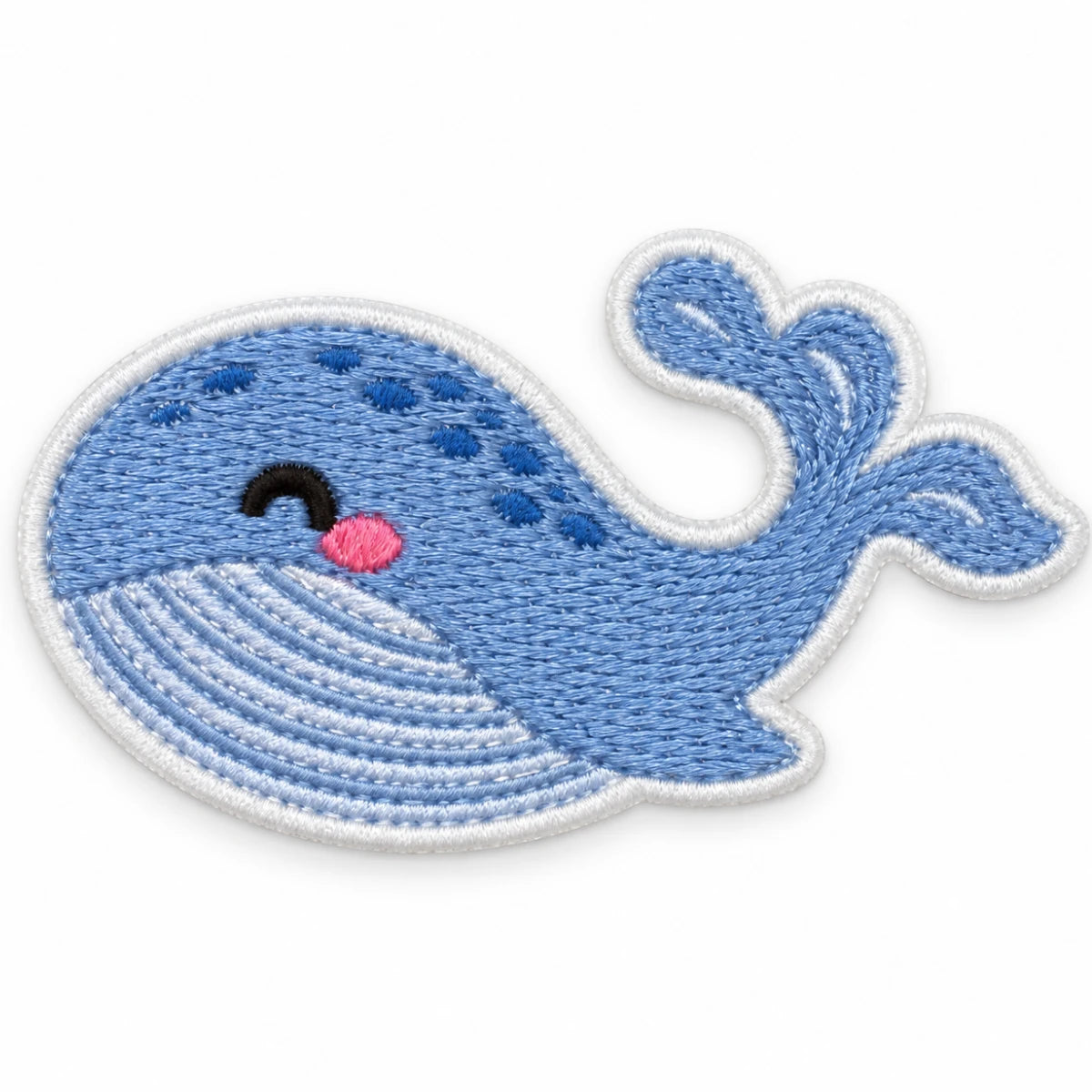 Parche Mediano Camiseta Ballena Azul Kawaii