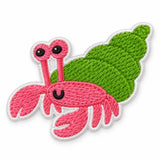 Parche Mediano Camiseta Cangrejo Ermitaño Kawaii