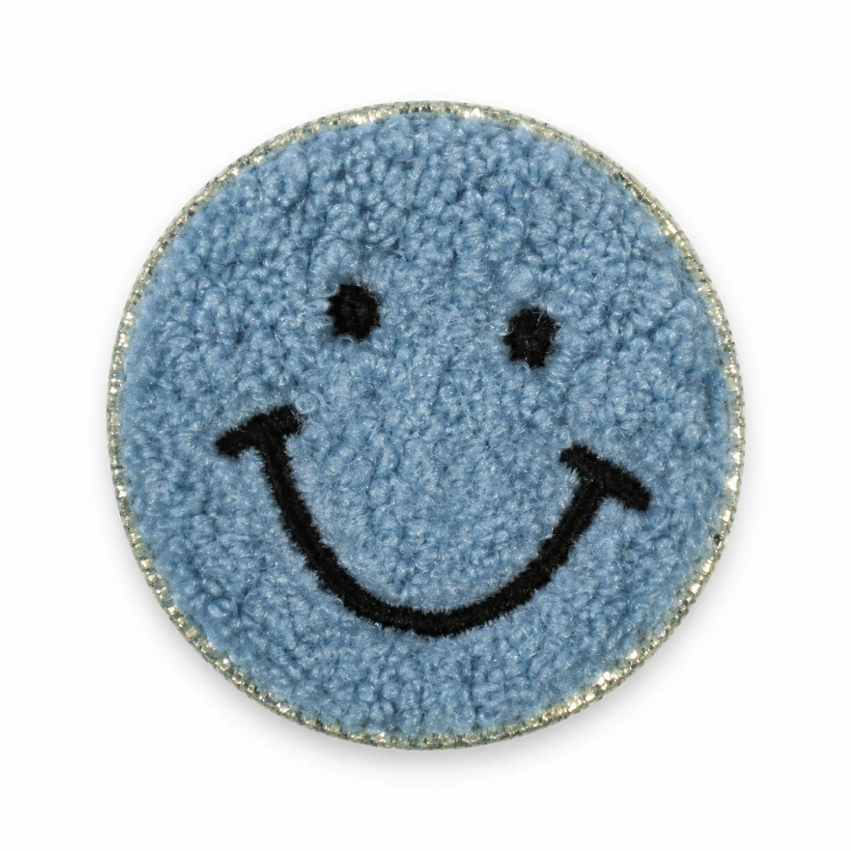 Parche Mediano Camiseta Carita Feliz Azul