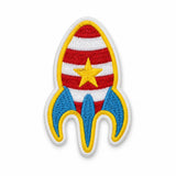 Parche Mediano Camiseta Cohete Espacial Retro