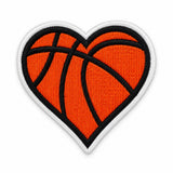 Parche Mediano Camiseta Corazón Baloncesto