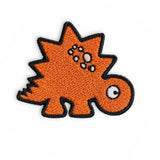 Parche Mediano Camiseta Dinosaurio Naranja Estegosaurio