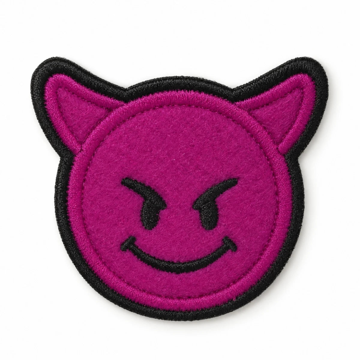 Parche Mediano Camiseta Emoji Diablito Morado