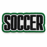 Parche Mediano Camiseta Soccer Negro y Verde