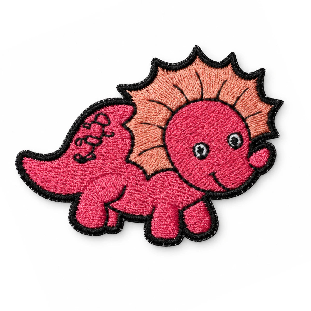 Parche Mediano Camiseta Triceratops Rosa
