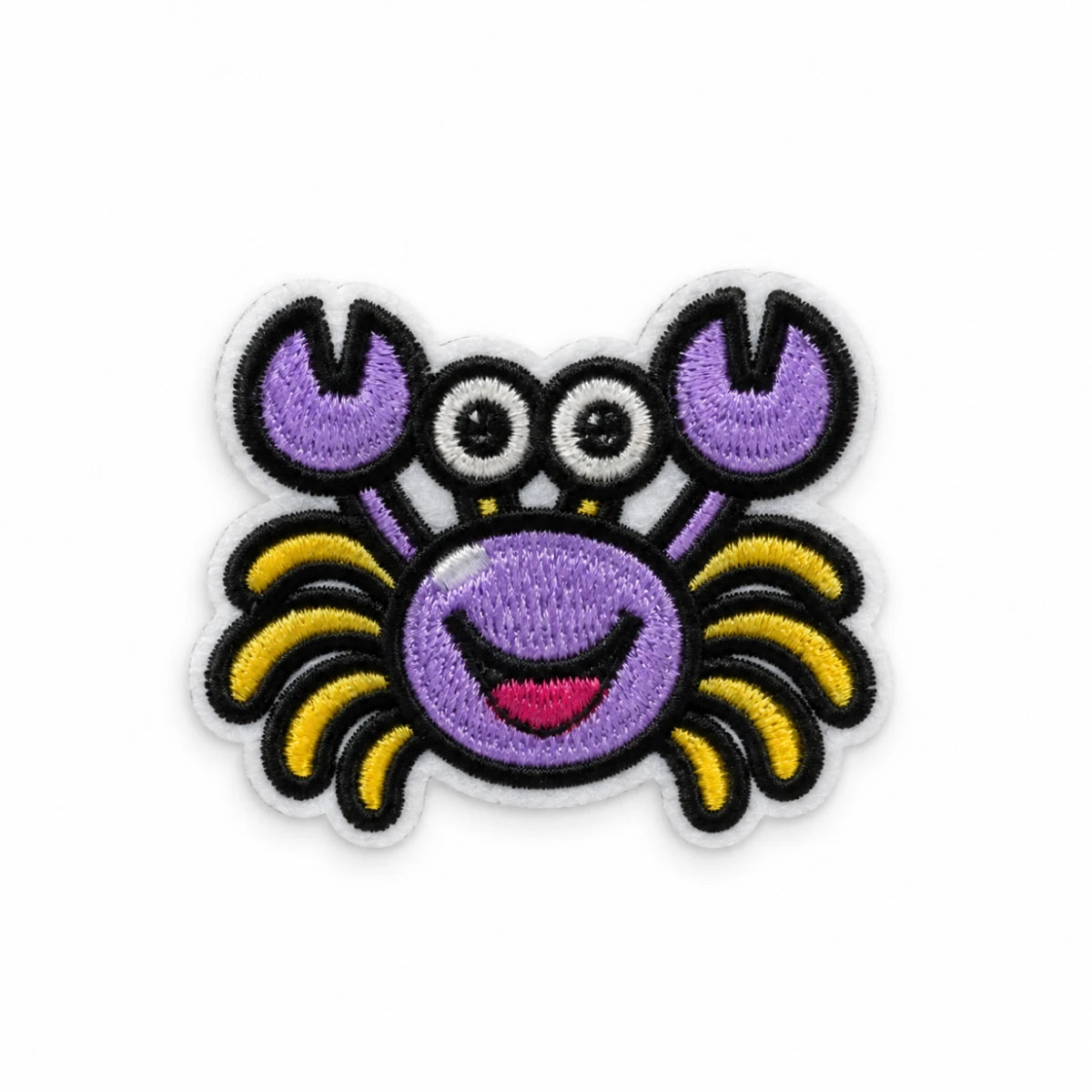 Parche Pequeño Camiseta Cangrejo Morado Kawaii