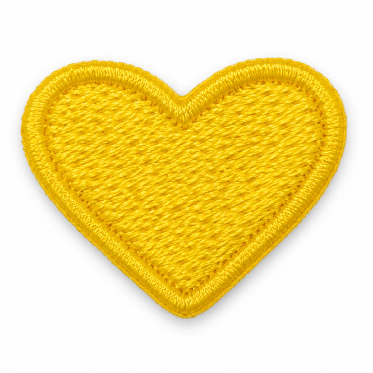 Parche Pequeño Camiseta Corazón Amarillo