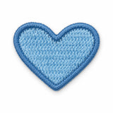 Parche Pequeño Camiseta Corazón Azul Claro