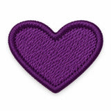 Parche Pequeño Camiseta Corazón Morado