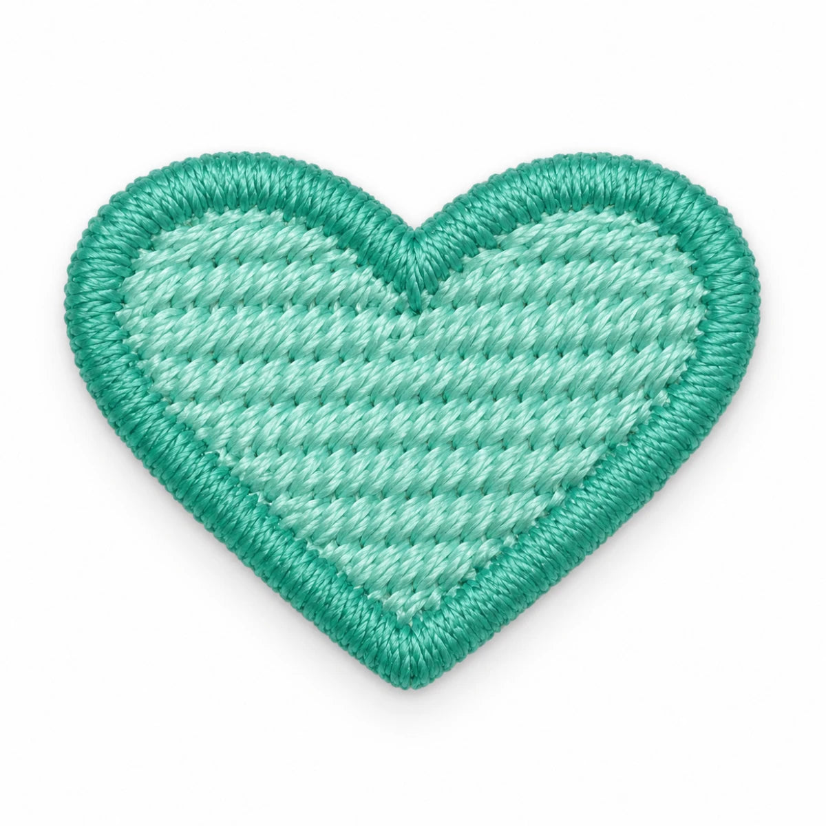 Parche Pequeño Camiseta Corazón Verde Menta