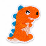 Parche Pequeño Camiseta Dinosaurio Naranja Tiranosaurio Rex Niño