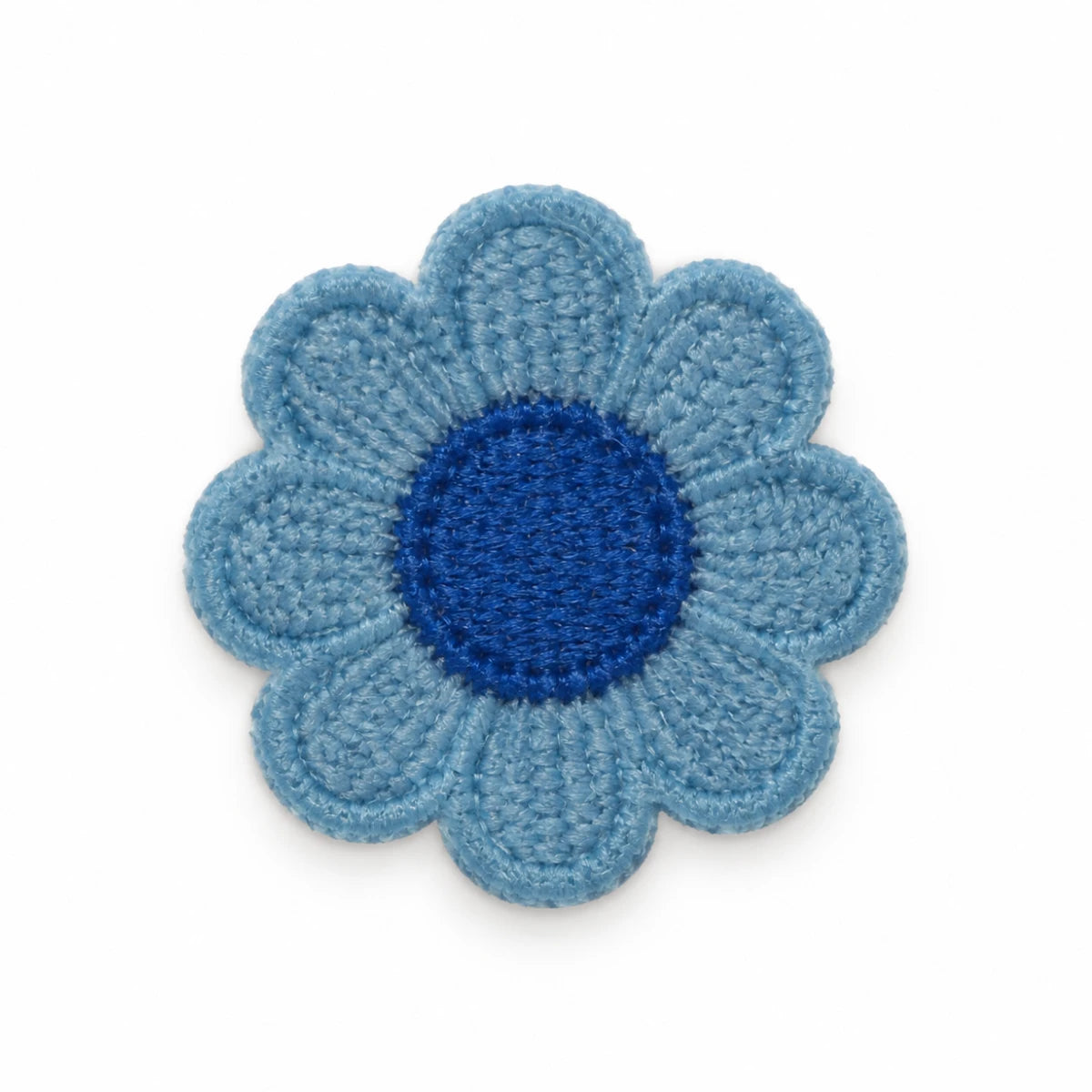 Parche Pequeño Camiseta Flor Azul
