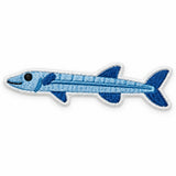 Parche Pequeño Camiseta Pez Aguja Azul