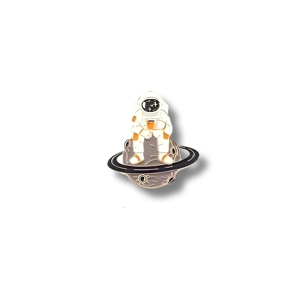 Pin Acrílico Astronauta Tomando Café