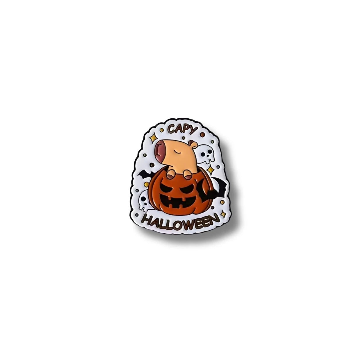 Pin Acrílico Capibara Halloween Calabaza