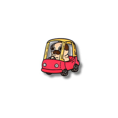 Pin Acrílico Pug Conductor