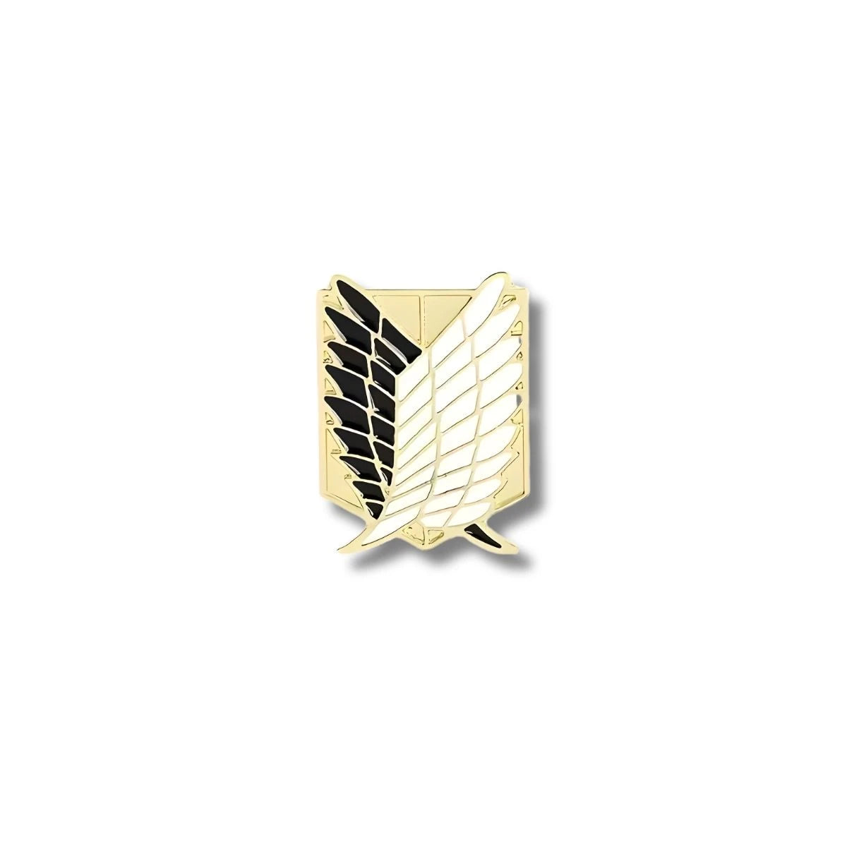 Pin Metálico Alas de la Libertad Negro Dorado