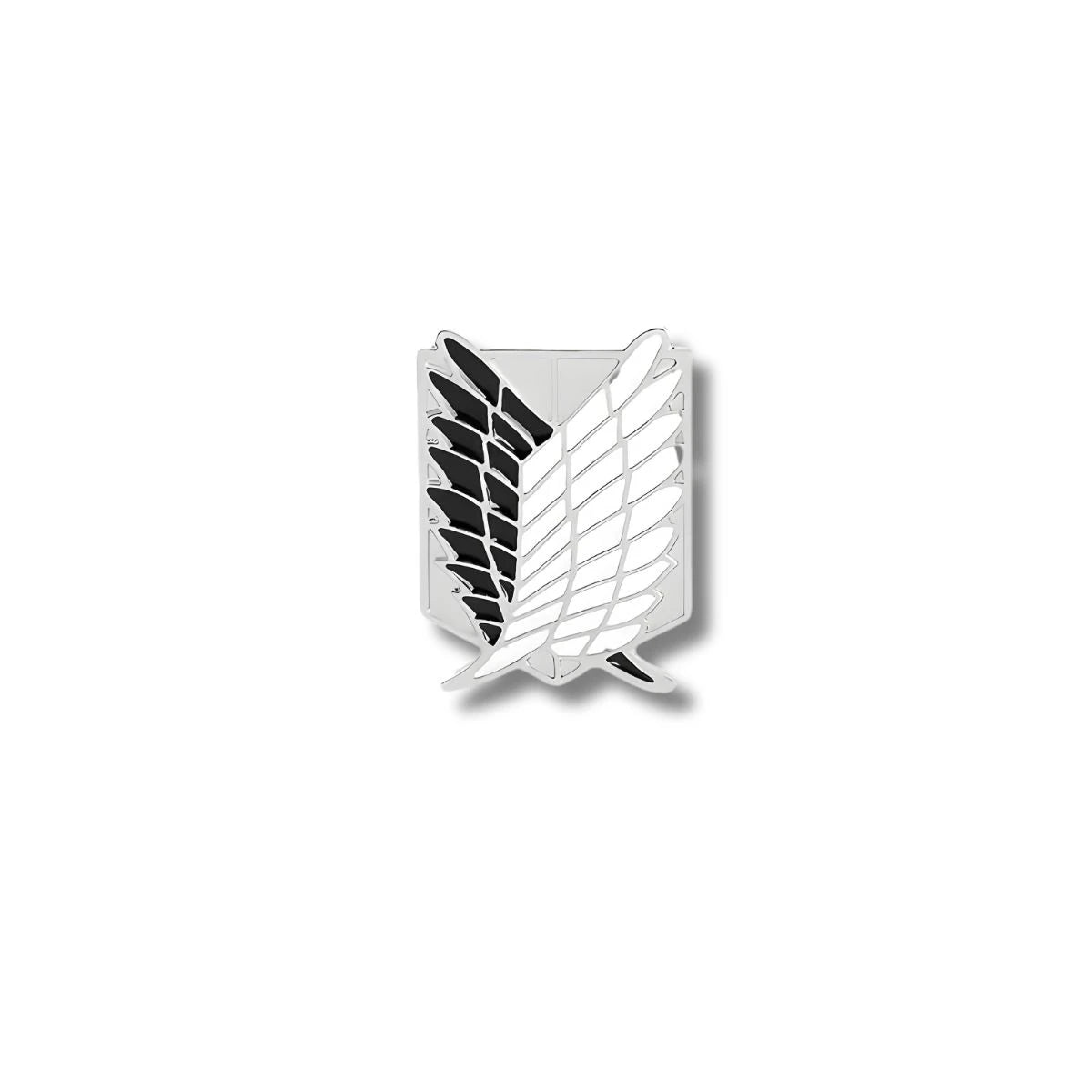 Pin Metálico Alas de la Libertad Negro Plata