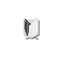 Pin Metálico Alas de la Libertad Negro Plata