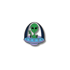 Pin Metálico Alien Saludo Galáctico