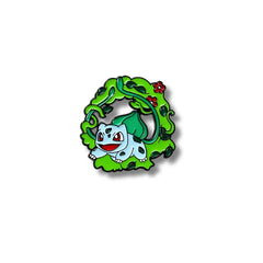 Pin Metálico Bulbasaur Corona Floral