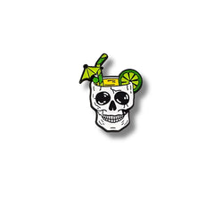Pin Metálico Calavera Cóctel