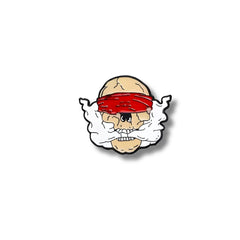 Pin Metálico Calavera Venda Roja