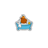 Pin Metálico Capibara en Bañera