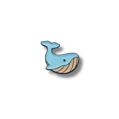 Pin Metálico Chibi Ballena Azul