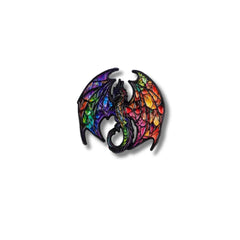 Pin Metálico Dragón Vitral Multicolor