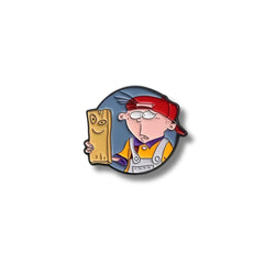 Pin Metálico Eddy con Tablón