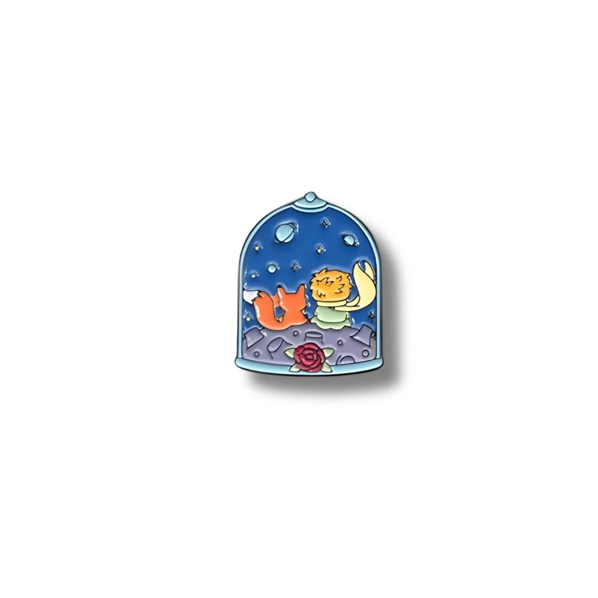 Pin Metálico El Principito bajo Cúpula