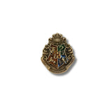 Pin Metálico Escudo Hogwarts Relieve Antiguo