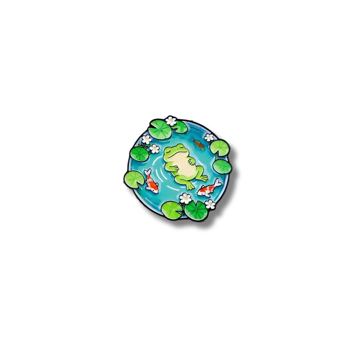 Pin Metálico Estanque Rana