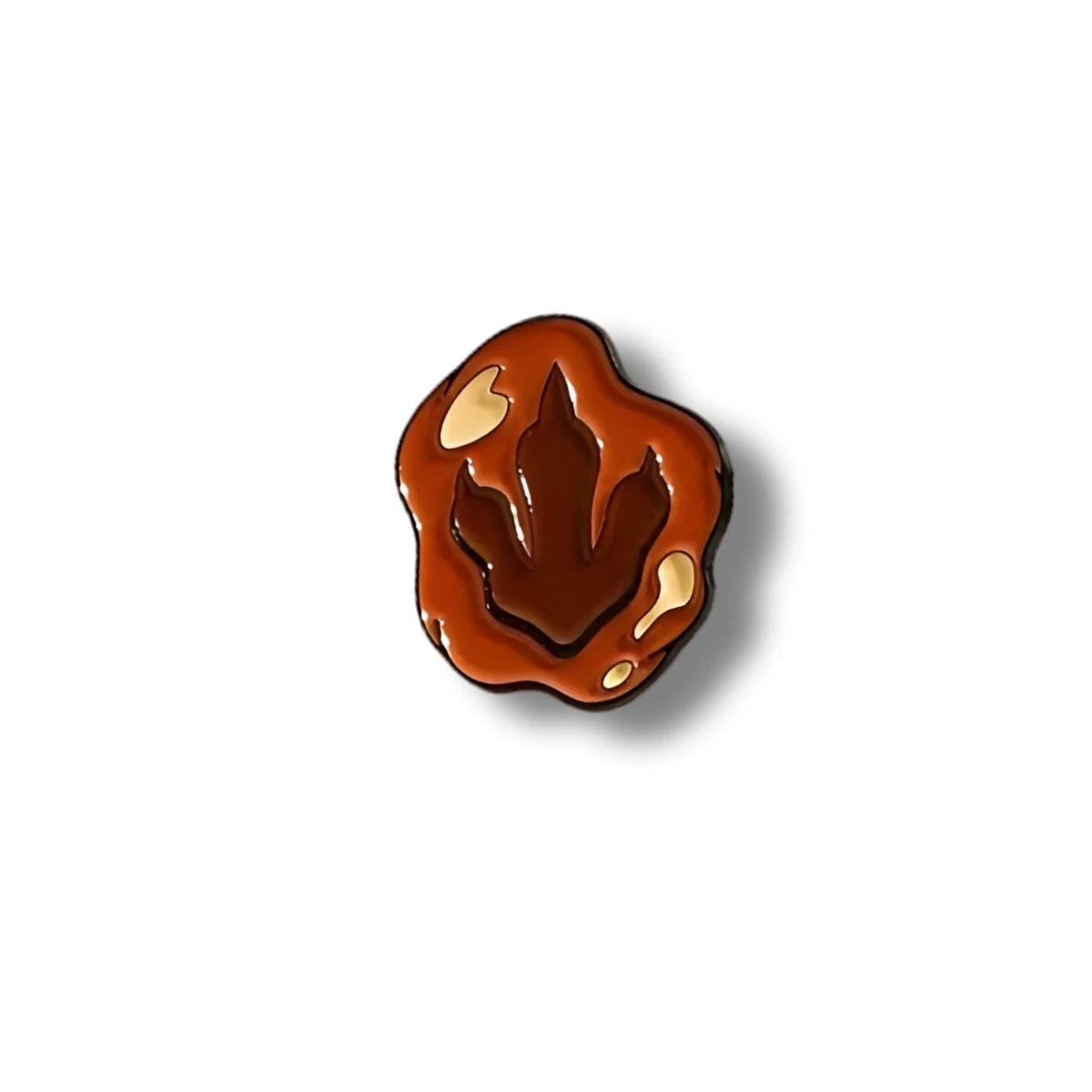 Pin Metálico Fósil Huella Dinosaurio