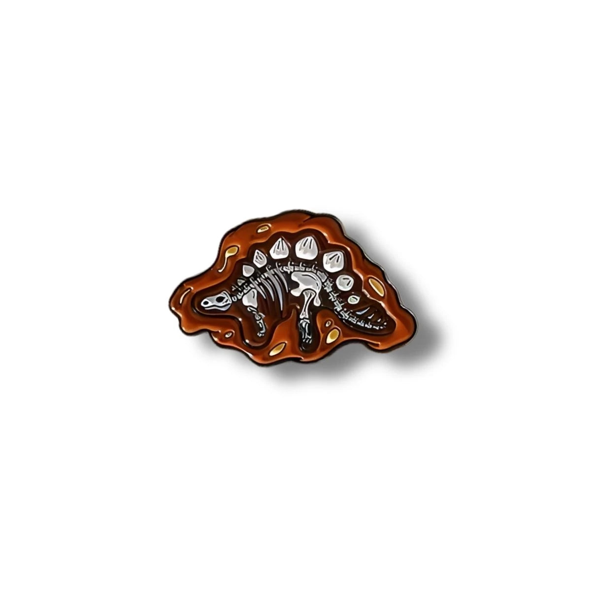 Pin Metálico Fósil de Estegosaurio