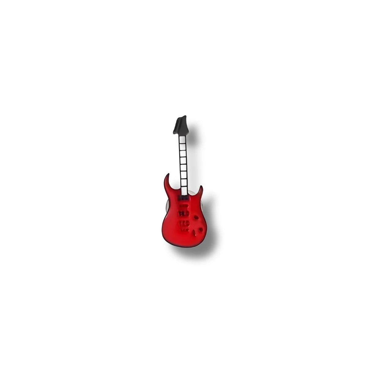 Pin Metálico Guitarra Eléctrica Roja Oscura
