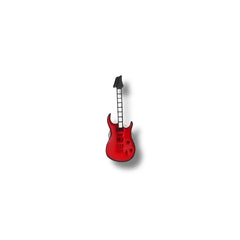 Pin Metálico Guitarra Eléctrica Roja Oscura