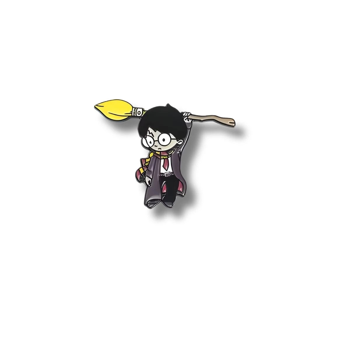 Pin Metálico Harry Potter Colgando Escoba