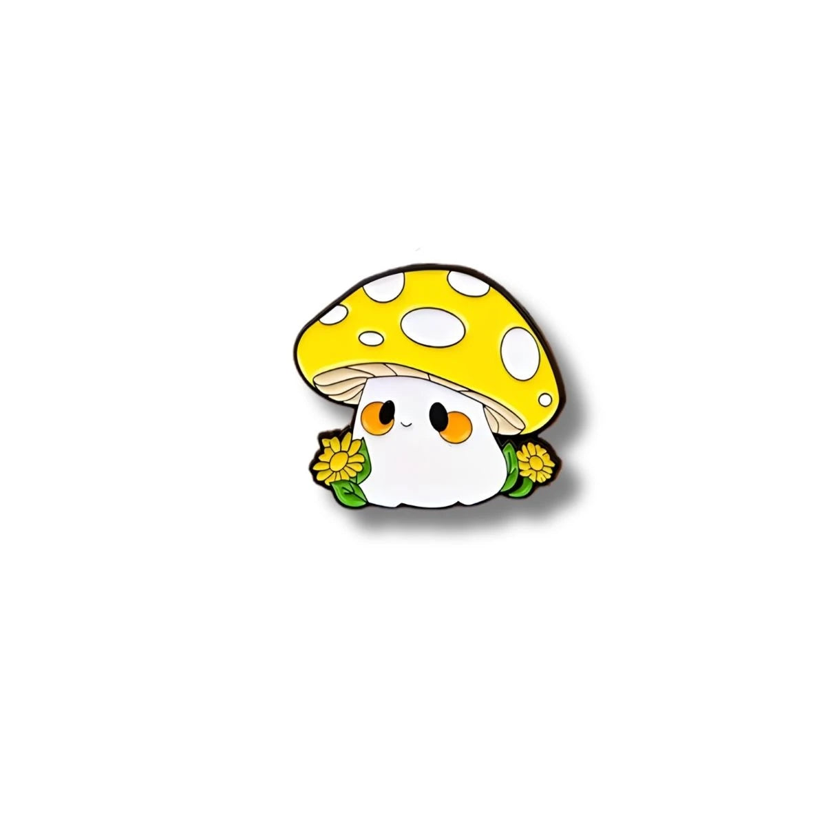 Pin Metálico Hongo Amarillo Sonriente