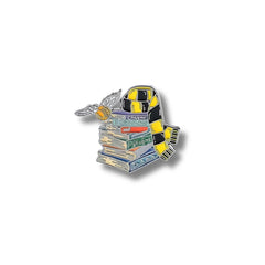 Pin Metálico Libros Casa Hufflepuff